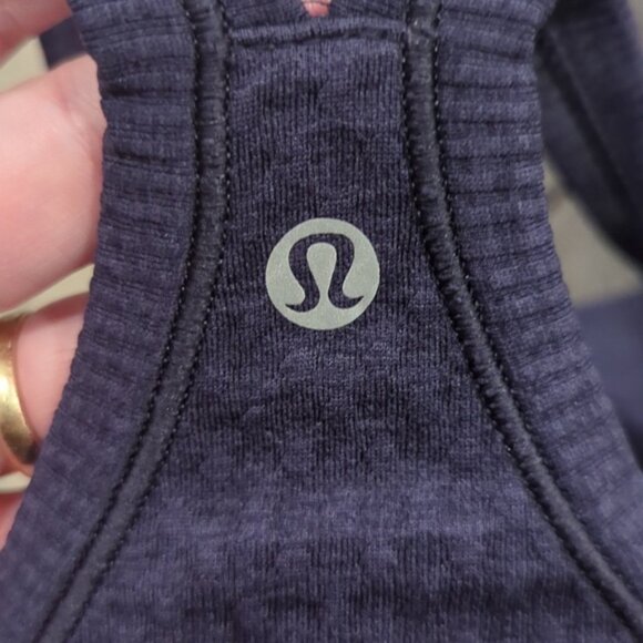 lululemon athletica Blue Fitted Ribbed Sleeveless Tank Top - Picture 10 of 11